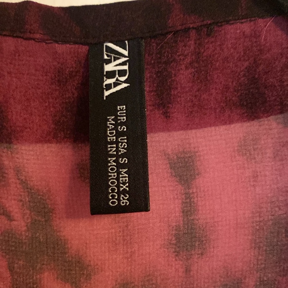 ZARA tie dye sheer blouse - Picture 4 of 7